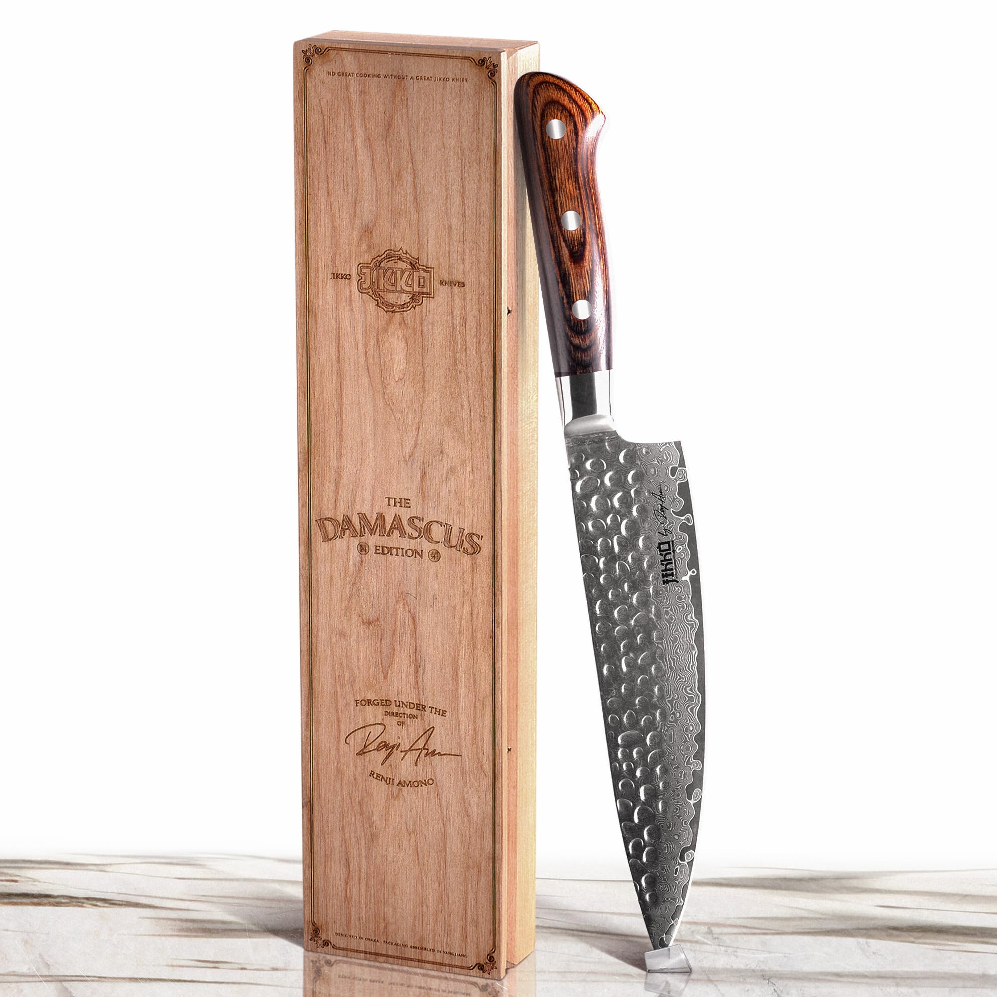 Jikko Damascus Edition hoja Damascus de 67 capas para filo duradero