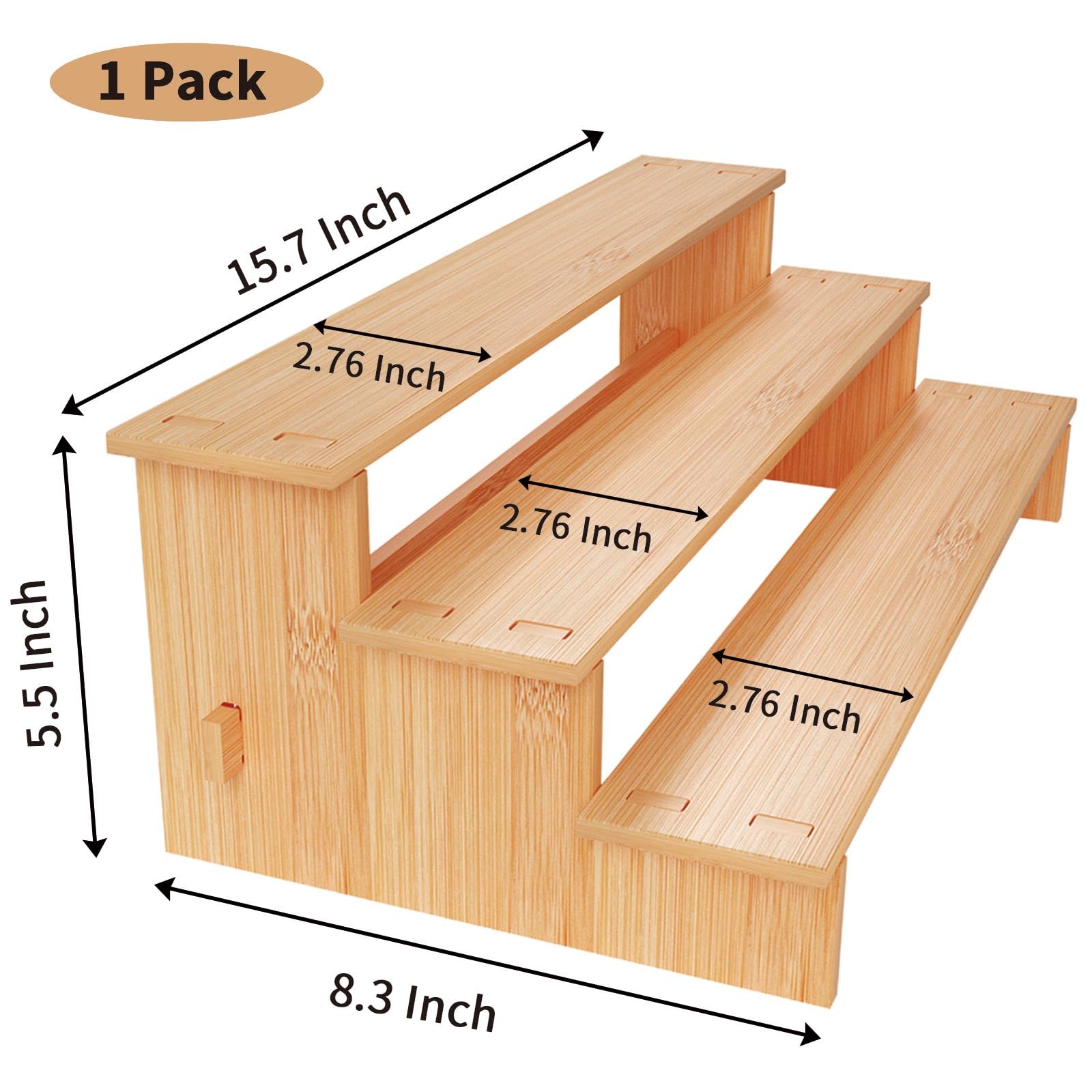 JinDoWin diseño natural de bambú para cocina organizada