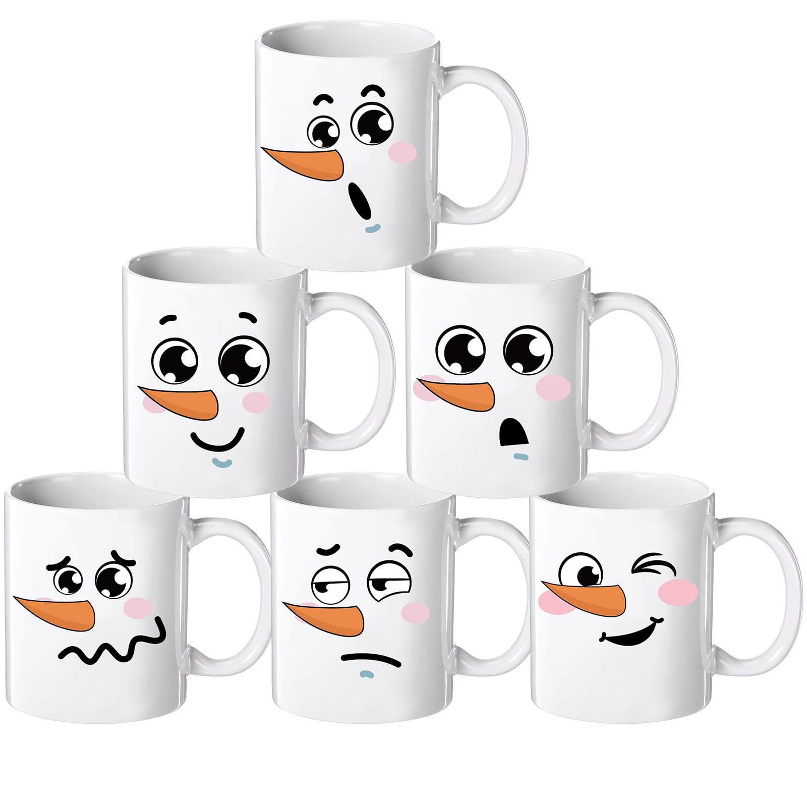 Taza Jinei set-navidad-6-11oz, regalo festivo para compartir.