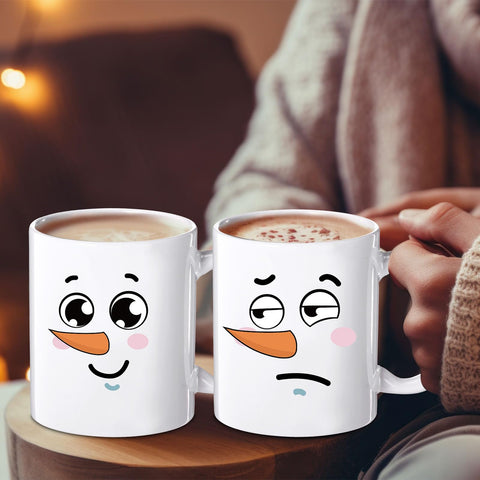 Taza Jinei 11oz, cerámica resistente, ideal para desayuno cálido.