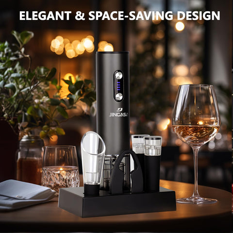 JINGASA Abre Vino Eléctrico, ideal para casa y fiestas