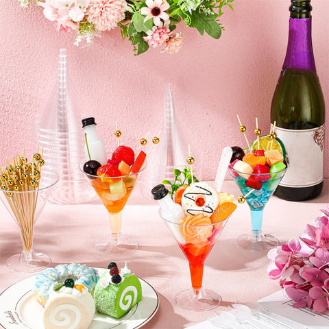 Conjunto Jingmore para fiestas, ideal para cócteles, postres y aperitivos.