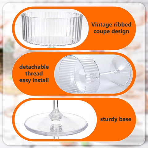 Copa Jingmore martini desmontable; montaje rápido para eventos y almacenamiento sencillo.