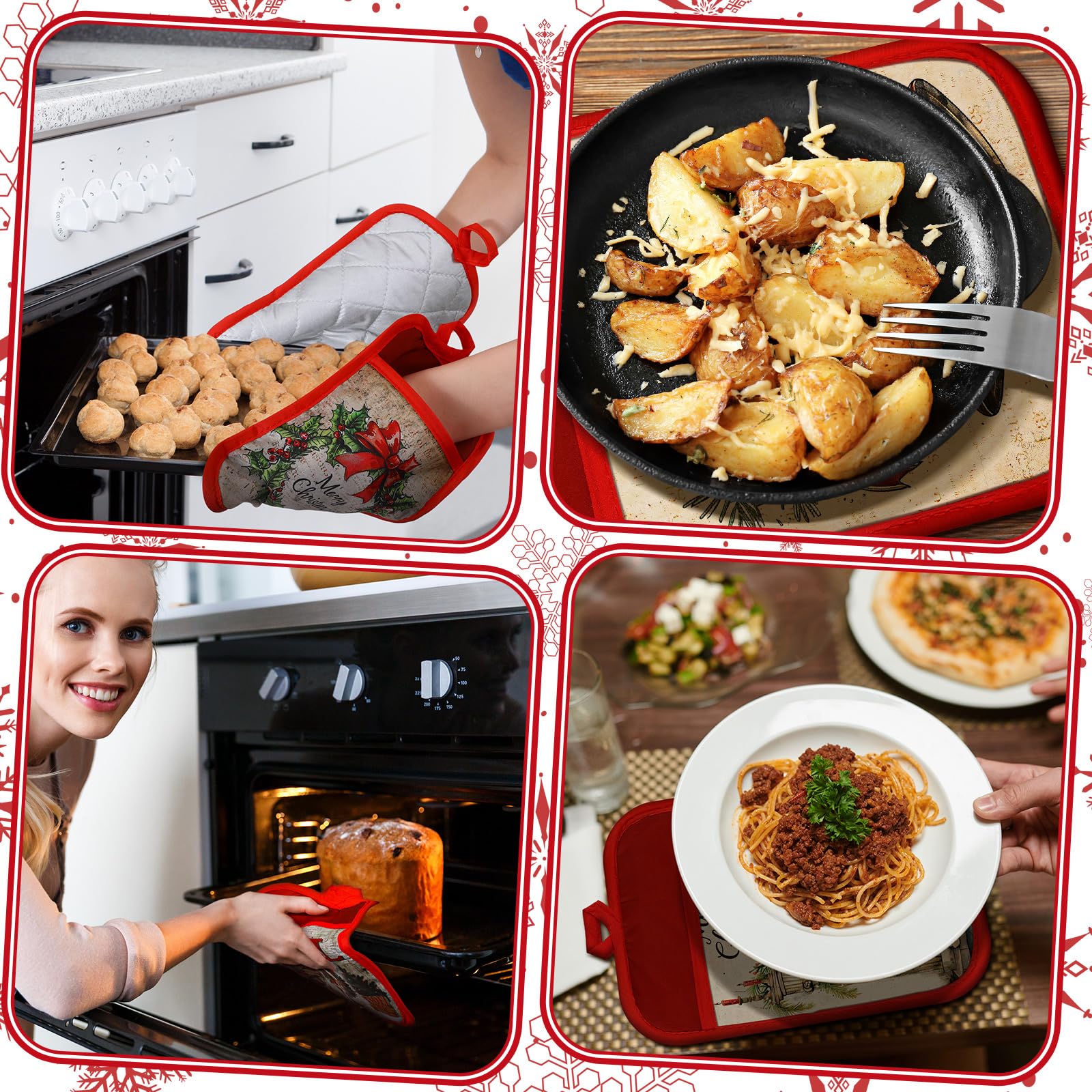 Guantes de uso versátil Jingmore para cocina, hotel o panaderías.