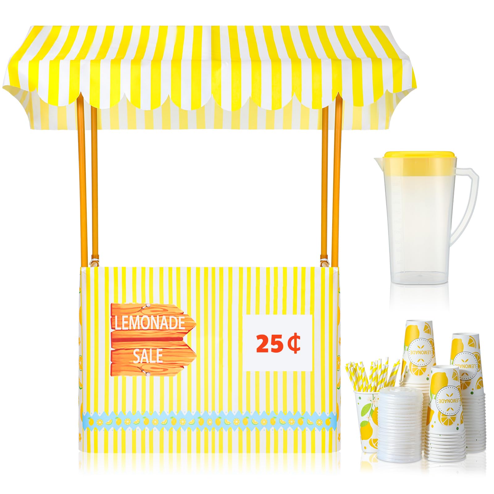 Jingmore kit limonada con cubierta de mesa grande, ideal para eventos y reuniones.