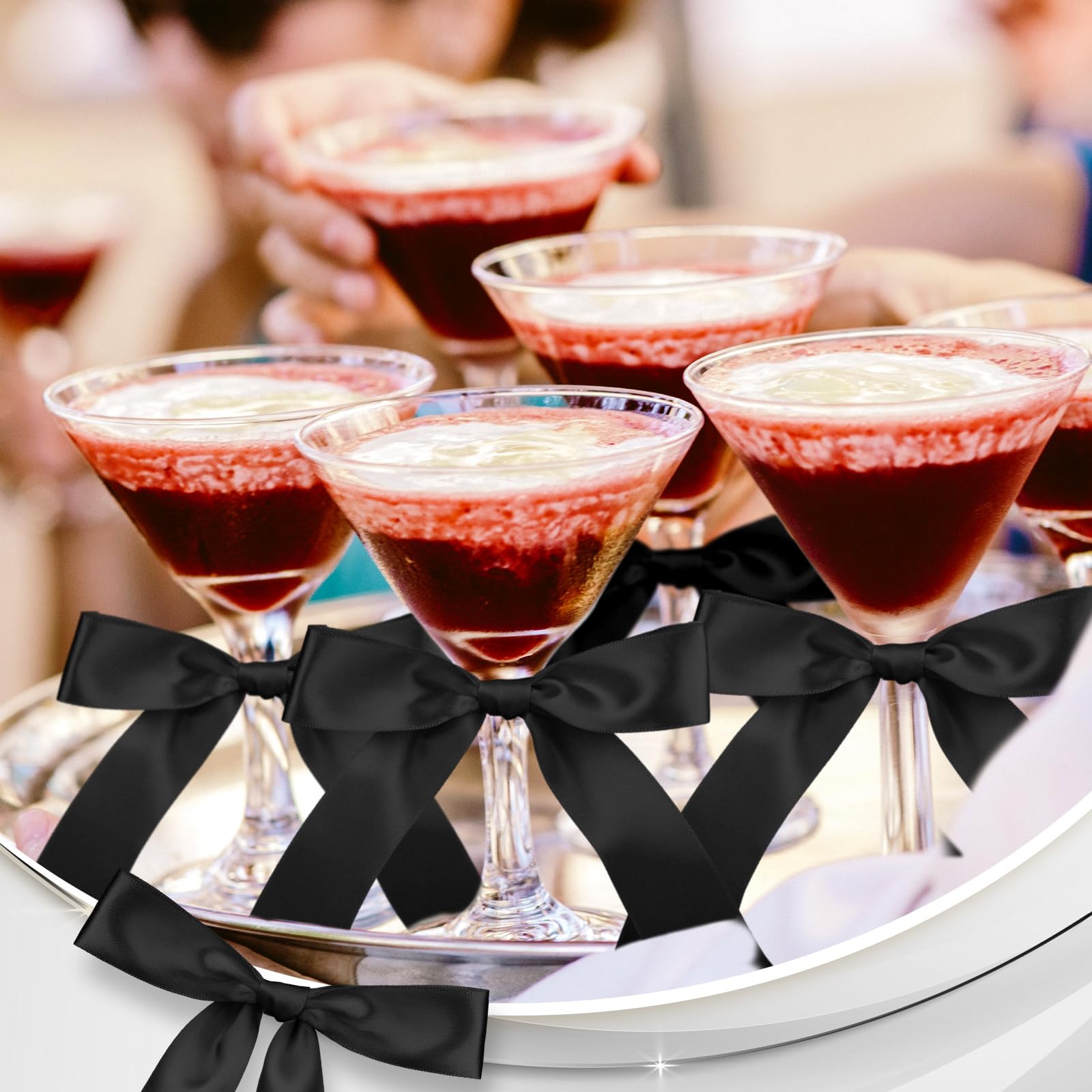 Recuerdo para invitados con lazo Jingmore, perfecto para bodas.
