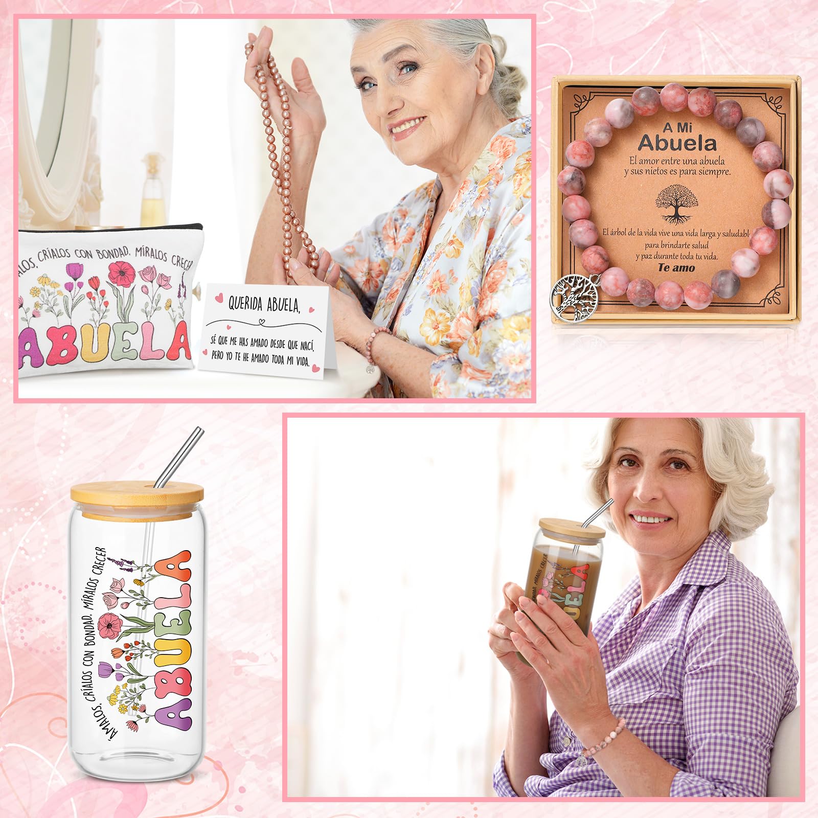 Dos tarjetas de felicitación Jingmore para abuela.