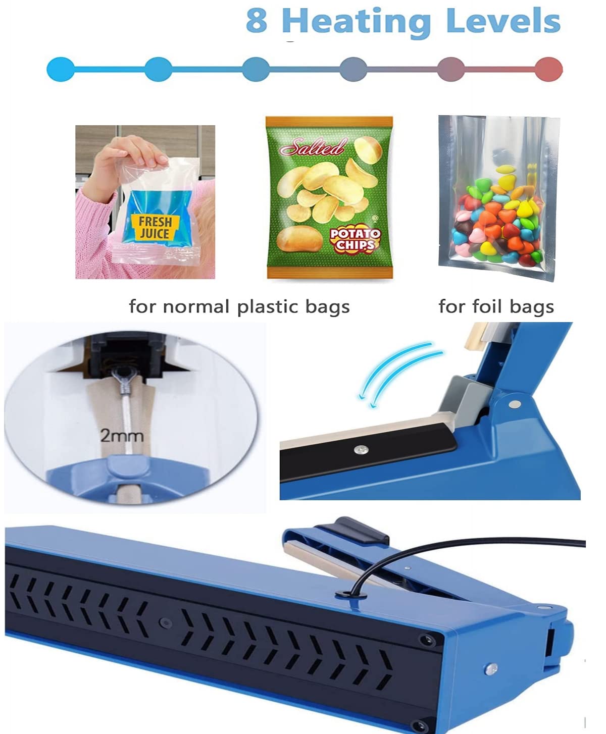 Kit de reparación incluido para mantenimiento rápido del sellador Jinhong.
