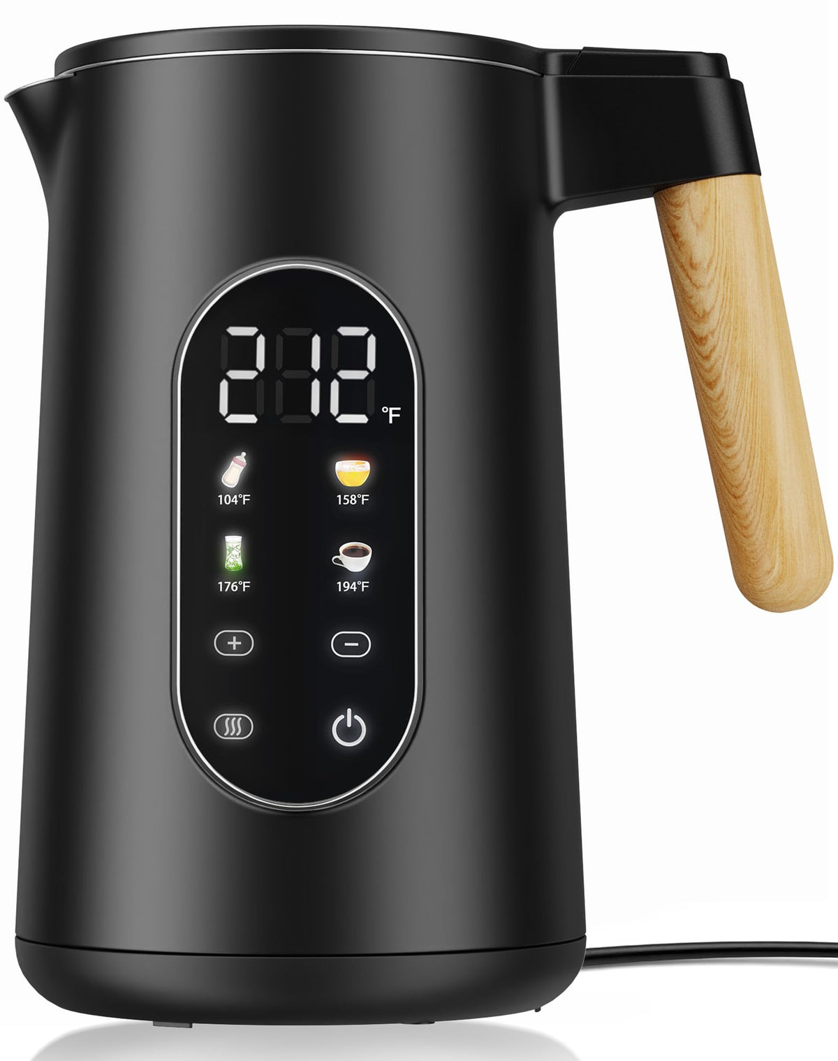 Hervidor JIPPCL de 1500 W, agua caliente rápida para té o café.