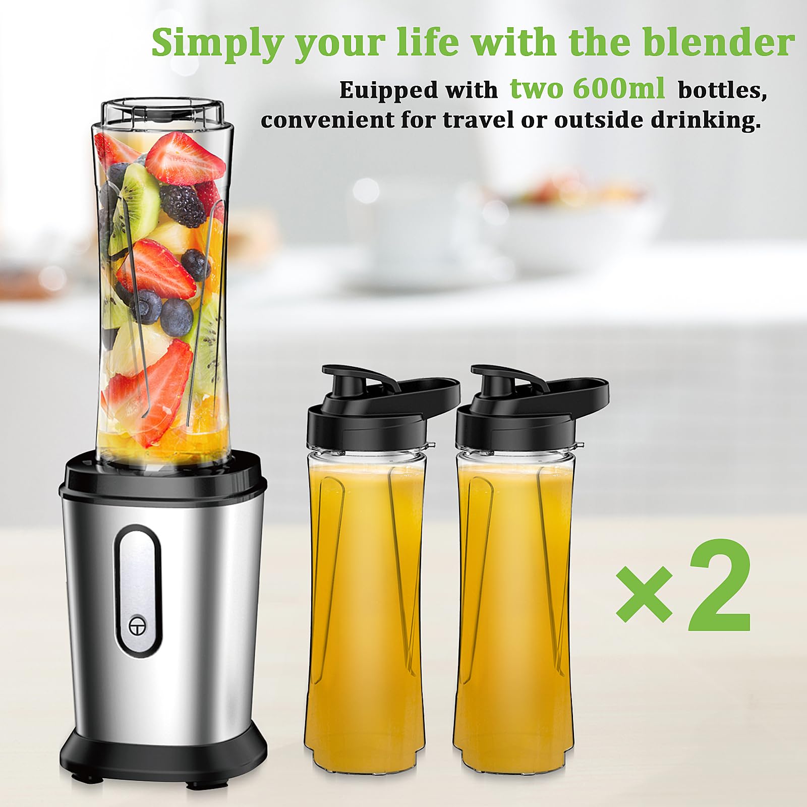 Tazas portátiles de 20 oz de Tritan de JIPPCL para llevar