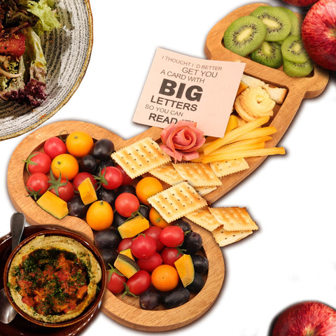Jiulory tabla-quesos-extra-grande, superficie lisa para presentar quesos y aperitivos con estilo.