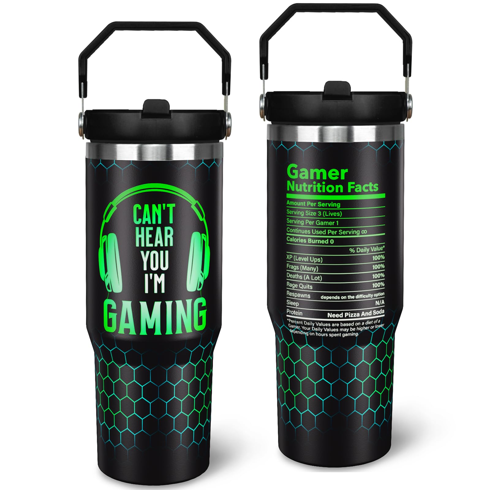 Taza Jizrecly 30oz con aislamiento doble para bebidas frías o calientes.
