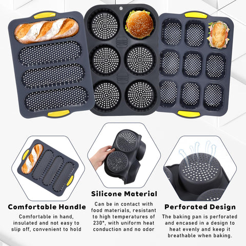 JJUNW molde hamburguesa silicona 9 tazas: exterior crujiente interior suave.