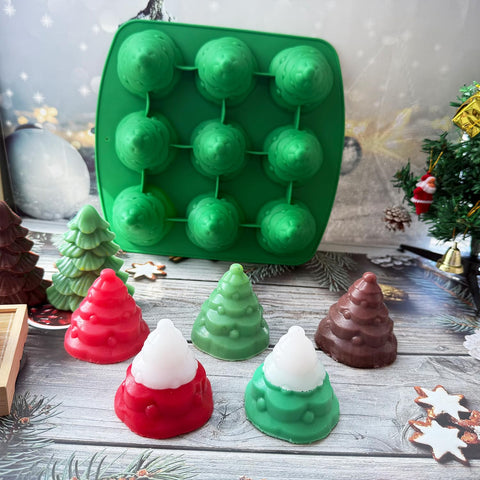Molde JJzxwish árbol Navidad silicona para decoraciones navideñas creativas