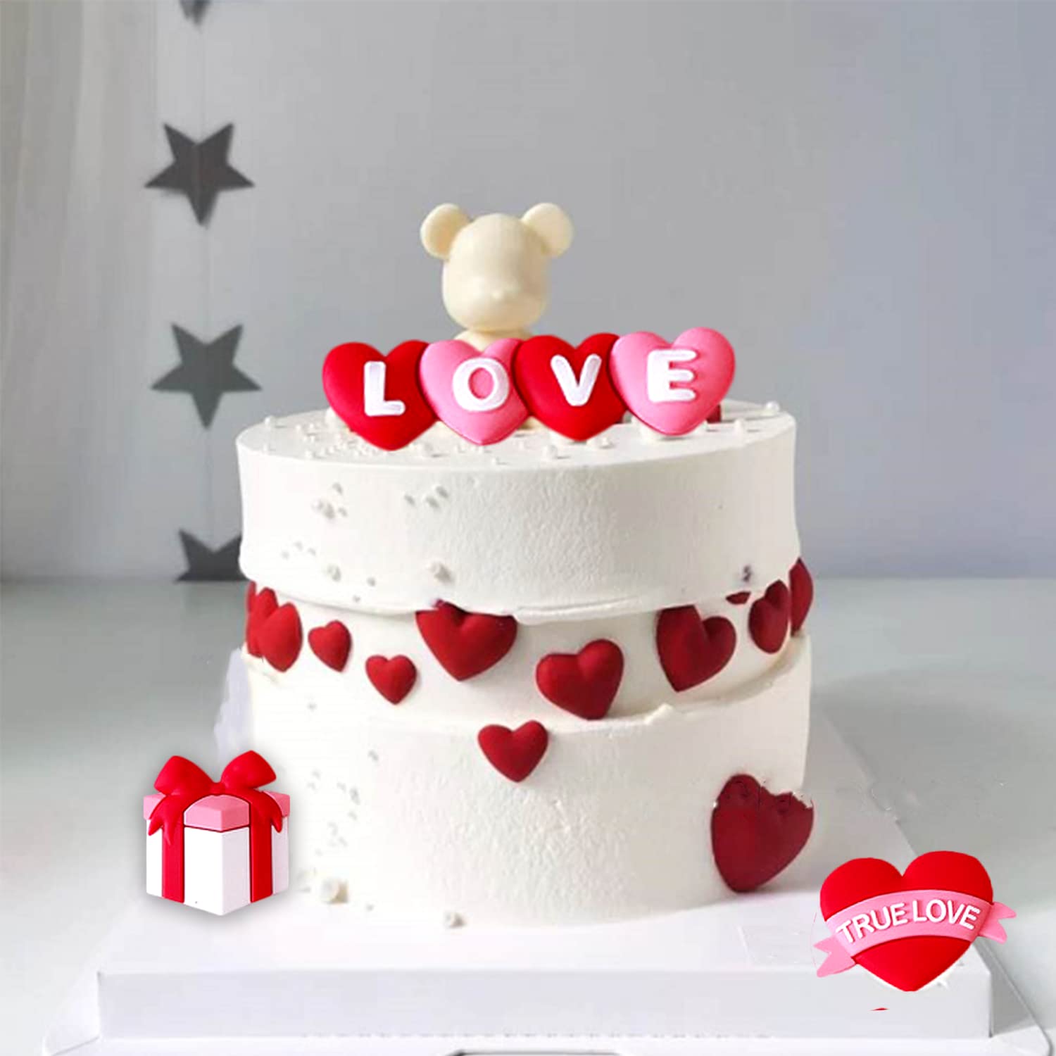 JJzxwish molde fondant labios para decoraciones en cupcakes