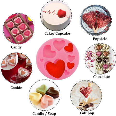 Conjunto de moldes San Valentín JJzxwish para decoración y manualidades