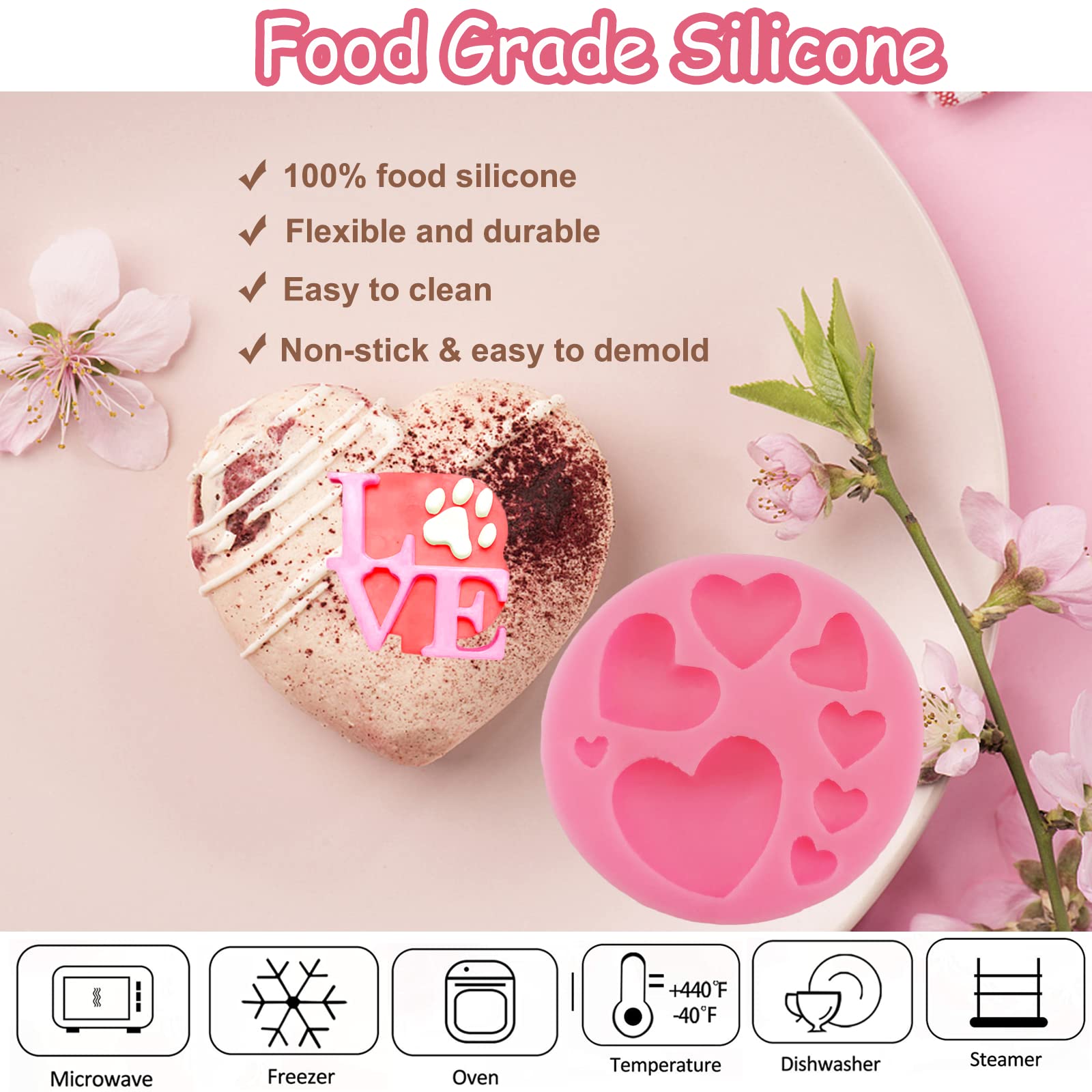 JJzxwish molde fondant regalo para regalos comestibles