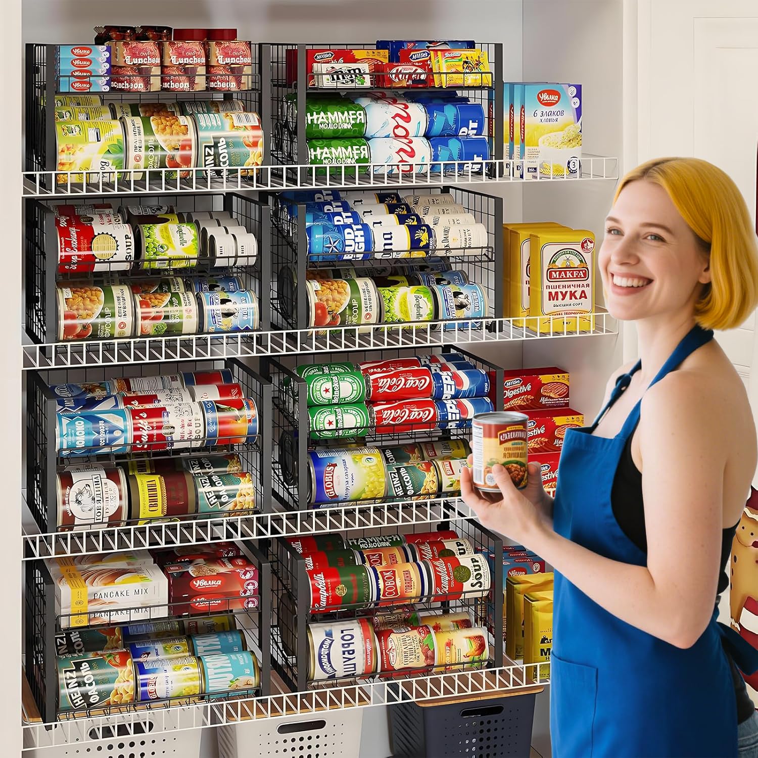Organizador JKsmart apilable con conectores para ampliar almacenamiento.