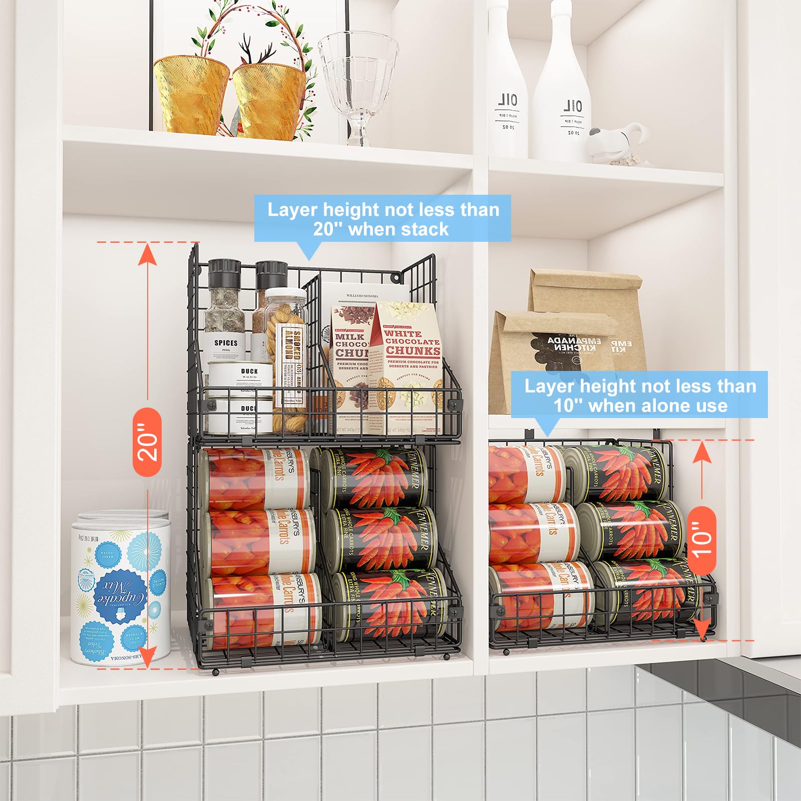 Se puede colgar en la pared para maximizar el espacio de la cocina.