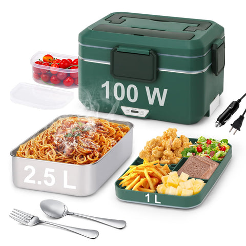 Lonchera eléctrica Jleiiofe muestra su gran capacidad 3-5L para comidas completas