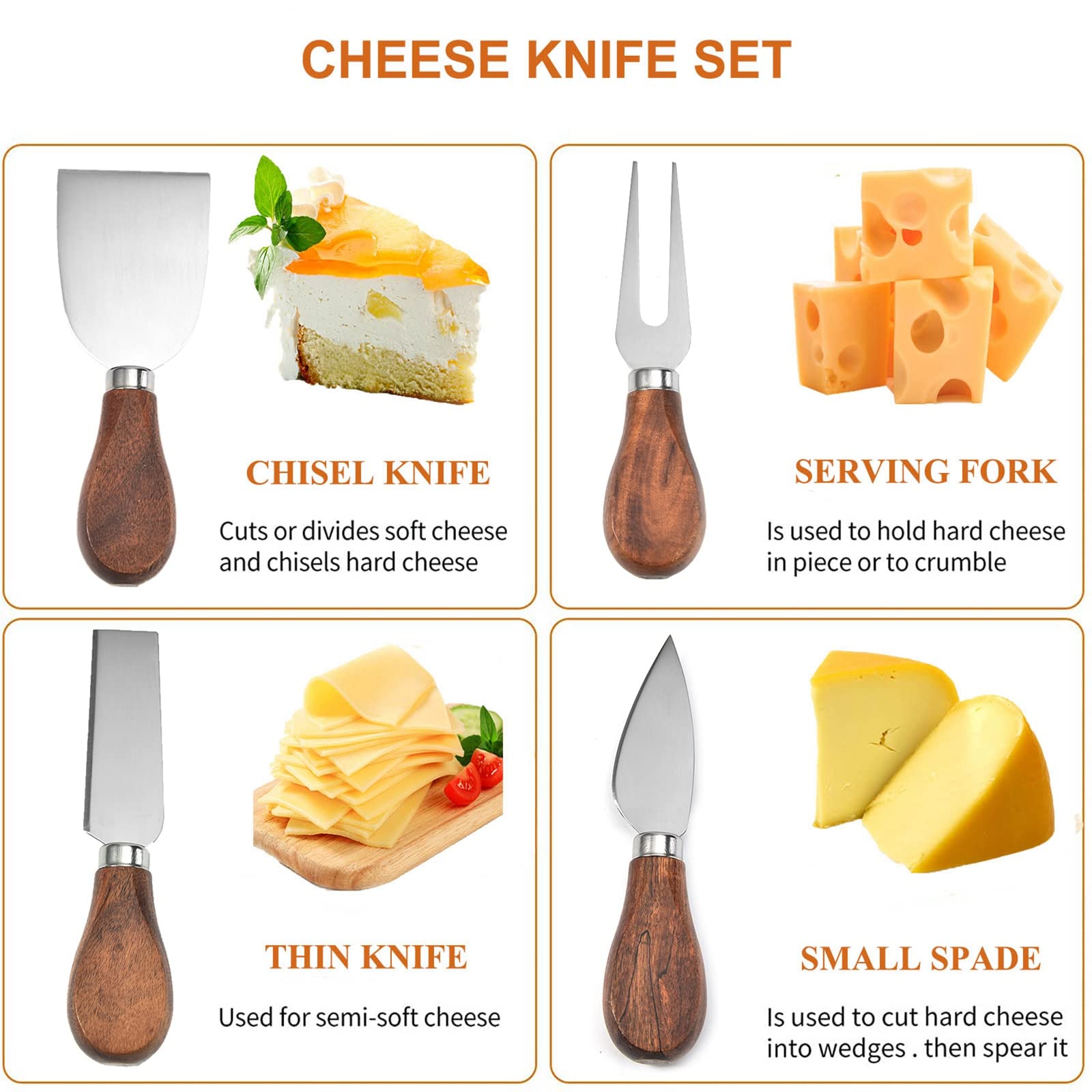 Caja regalo elegante de JLIAN MIOR para conjunto de queso