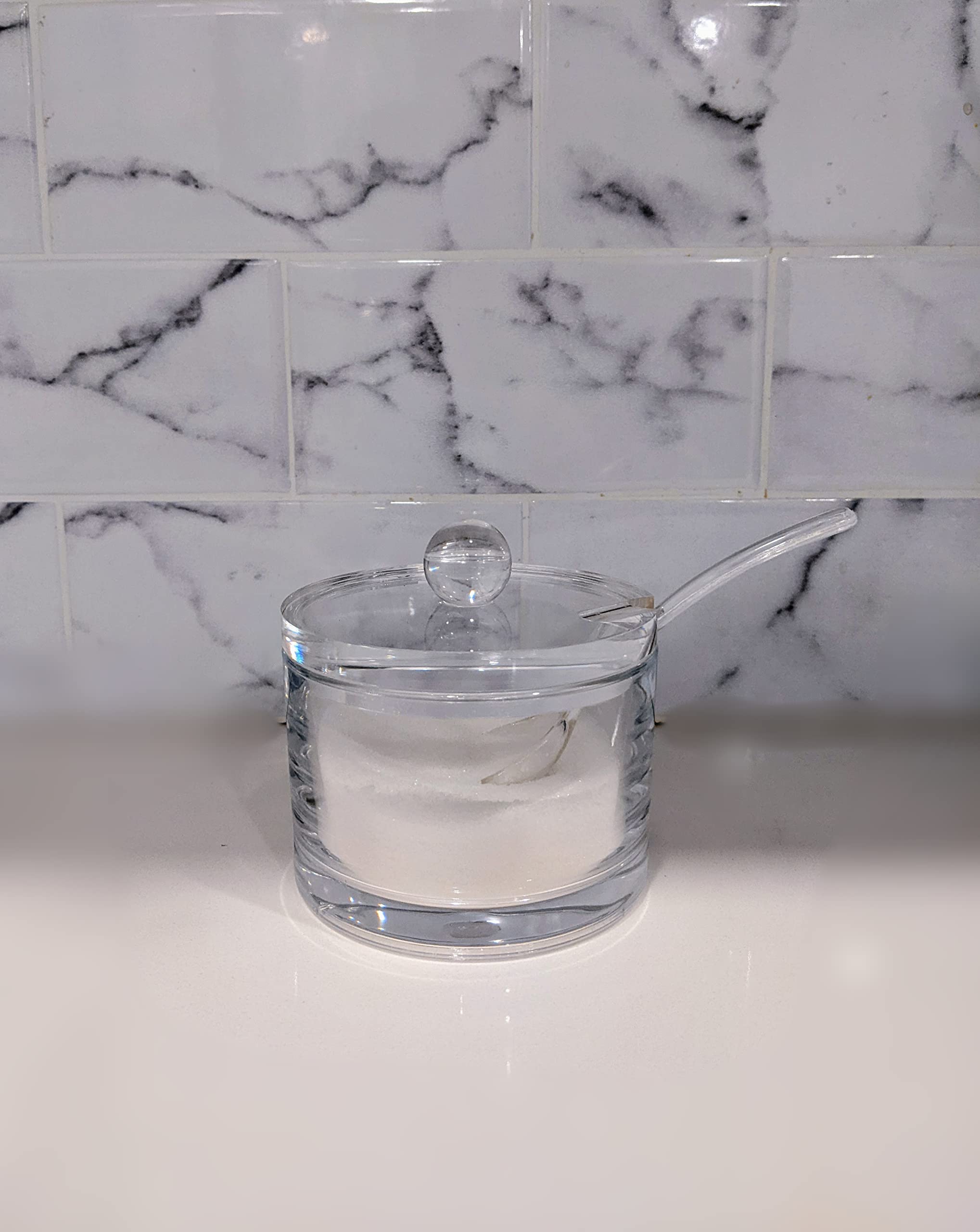 J&M DESIGN Cuchara integrada para medir azúcar sin goteos.