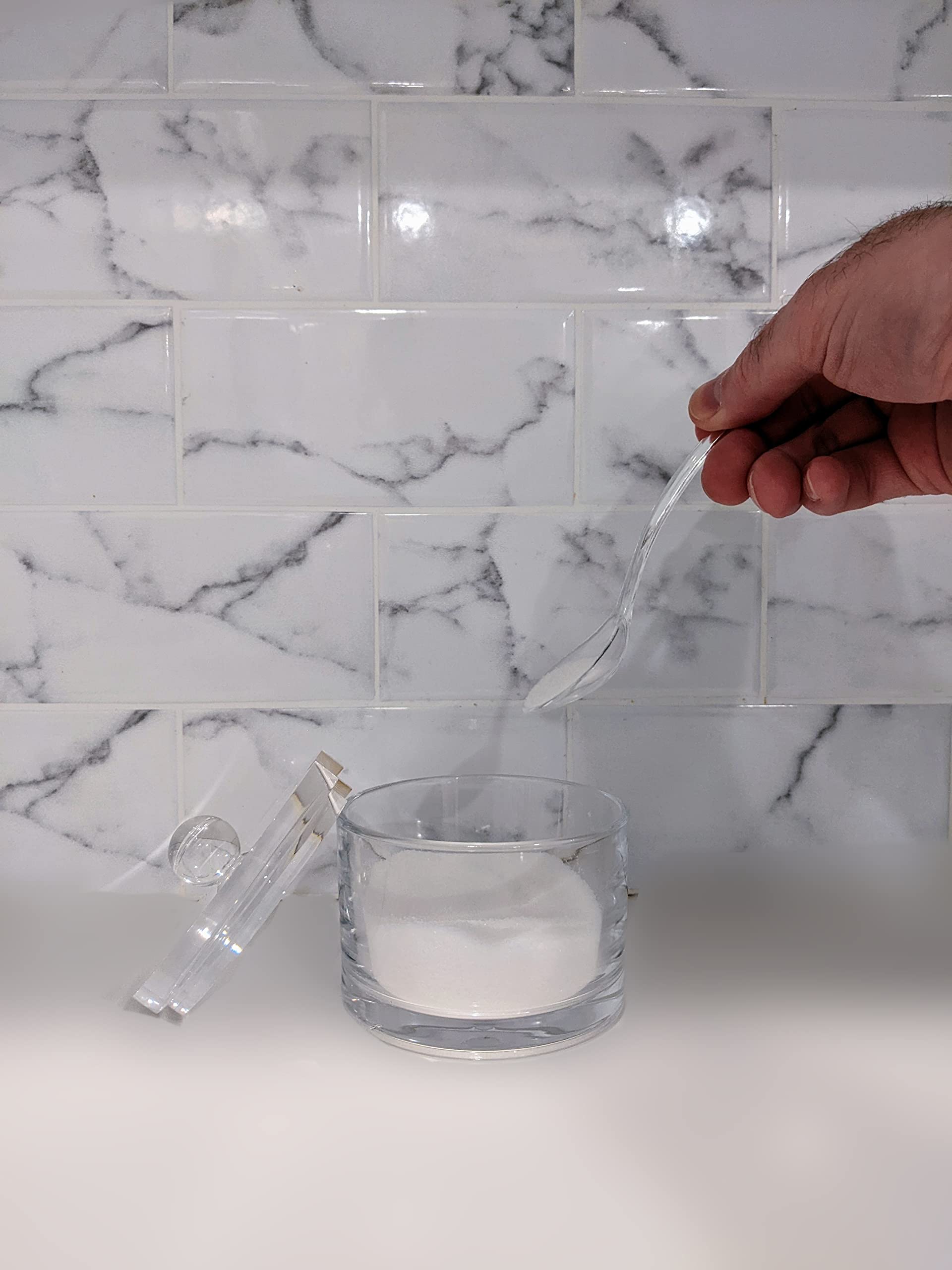 J&M DESIGN Dispensador de azúcar para barra de café, acceso rápido y orden.