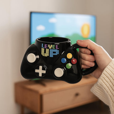 Taza Jmugmt apta para lavavajillas y microondas, práctica en casa o en la oficina.