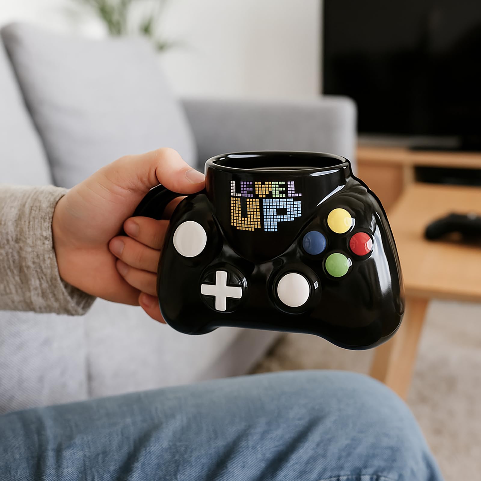 Taza Jmugmt 16 oz de gran capacidad para bebidas durante juegos.