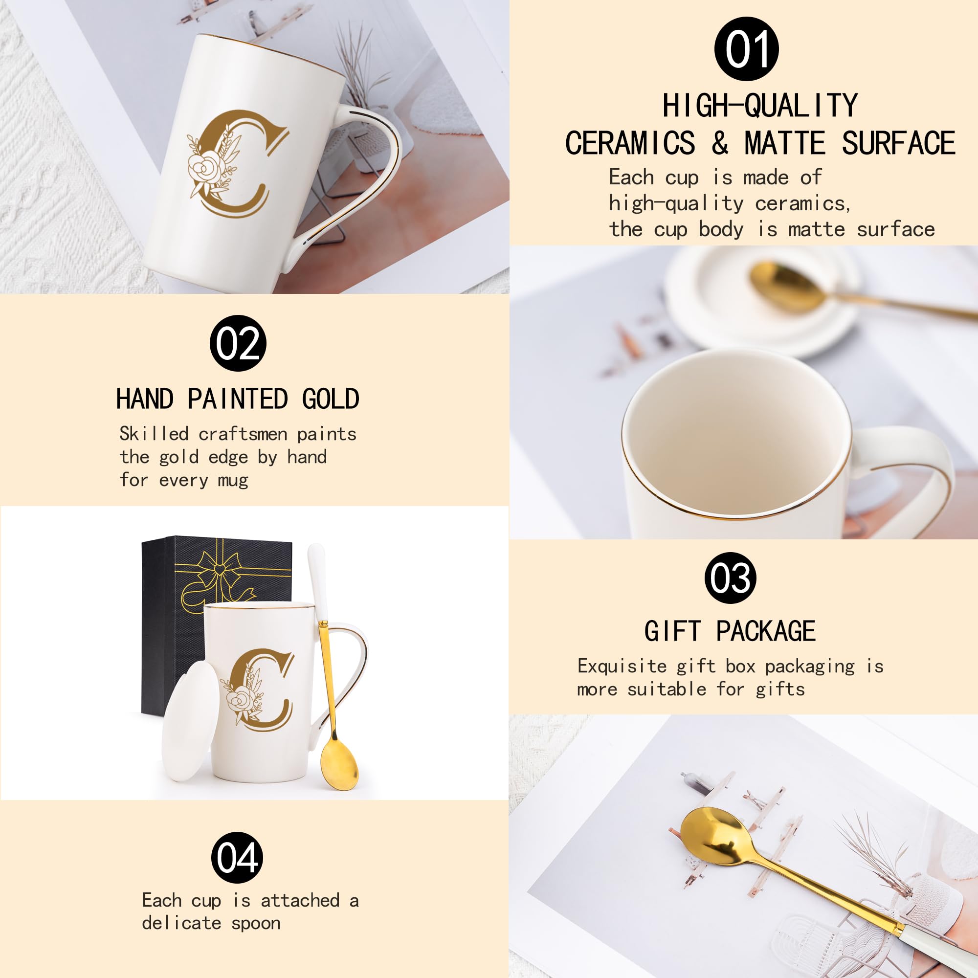 Capacidad de 14 onzas para café o té con Jmugmt.