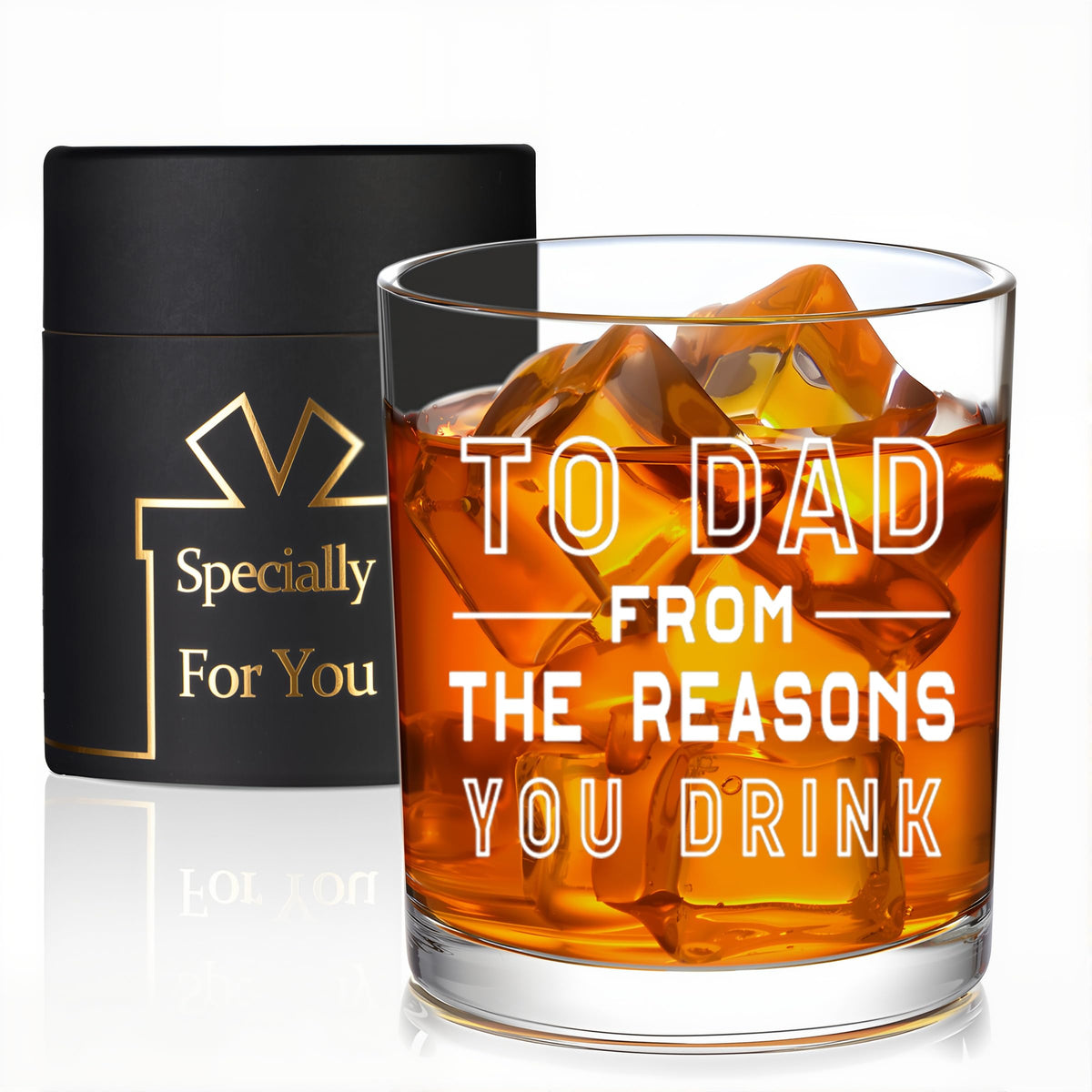 Vaso Jmugmt whisky 10 oz, cómodo y ergonómico para papá