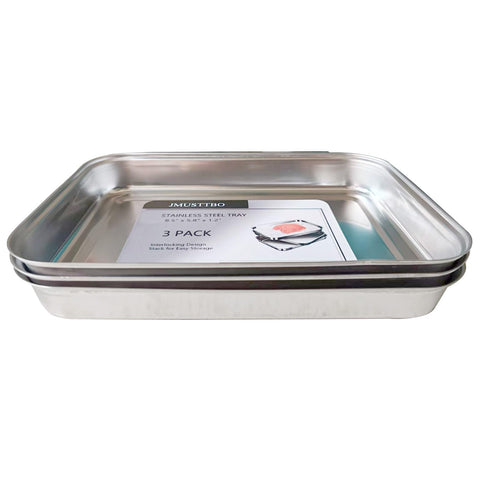 JMUSTTBO rebozado pollo fresco: transferencia fácil entre bandejas para marinar y empanar.