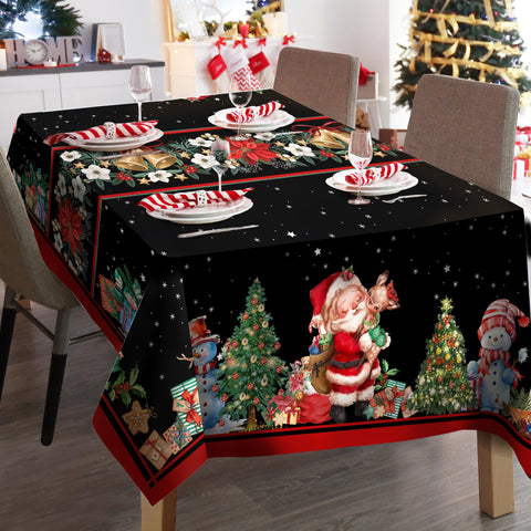 Mantel JNDJE Navidad uso interiores exteriores, apto para interiores y eventos.