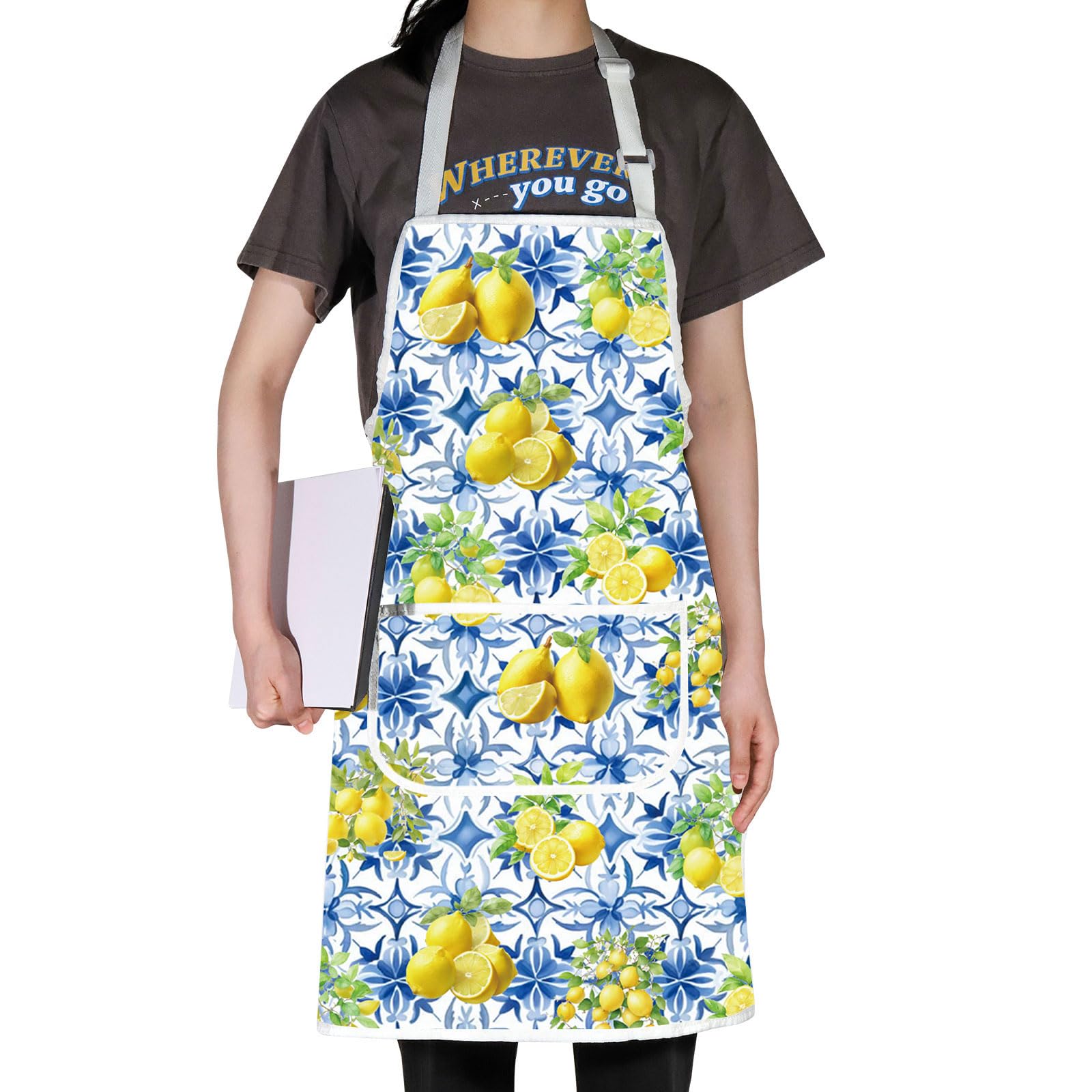 Delantal para barbacoa y cocina, protección contra manchas de aceite.