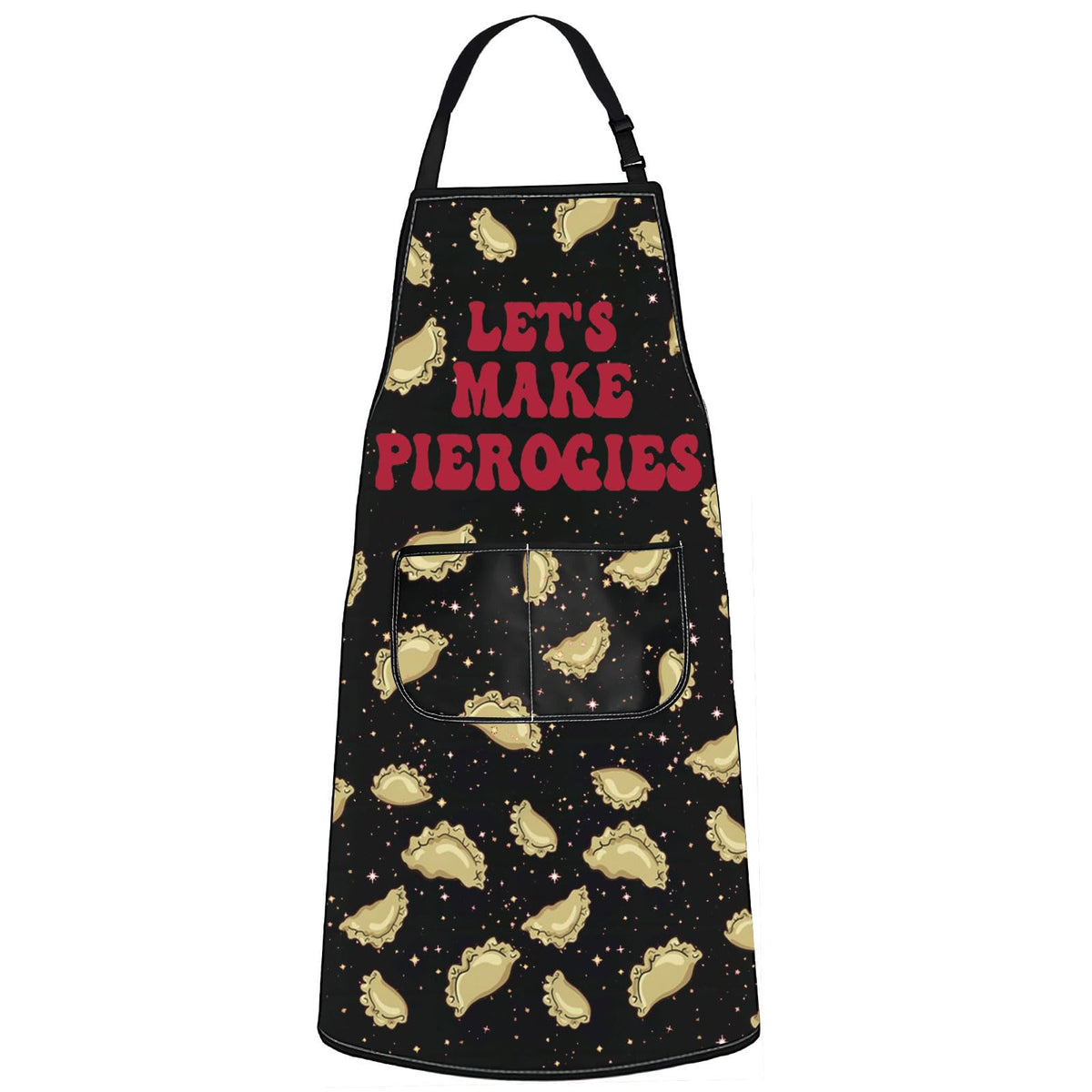 JNIAP Delantal Pierogi: diseño frontal único, protege la ropa al cocinar.