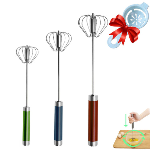 Batidora semiautomatica Jninexiu de 10 pulgadas para mezclar huevos y batidos con facilidad.