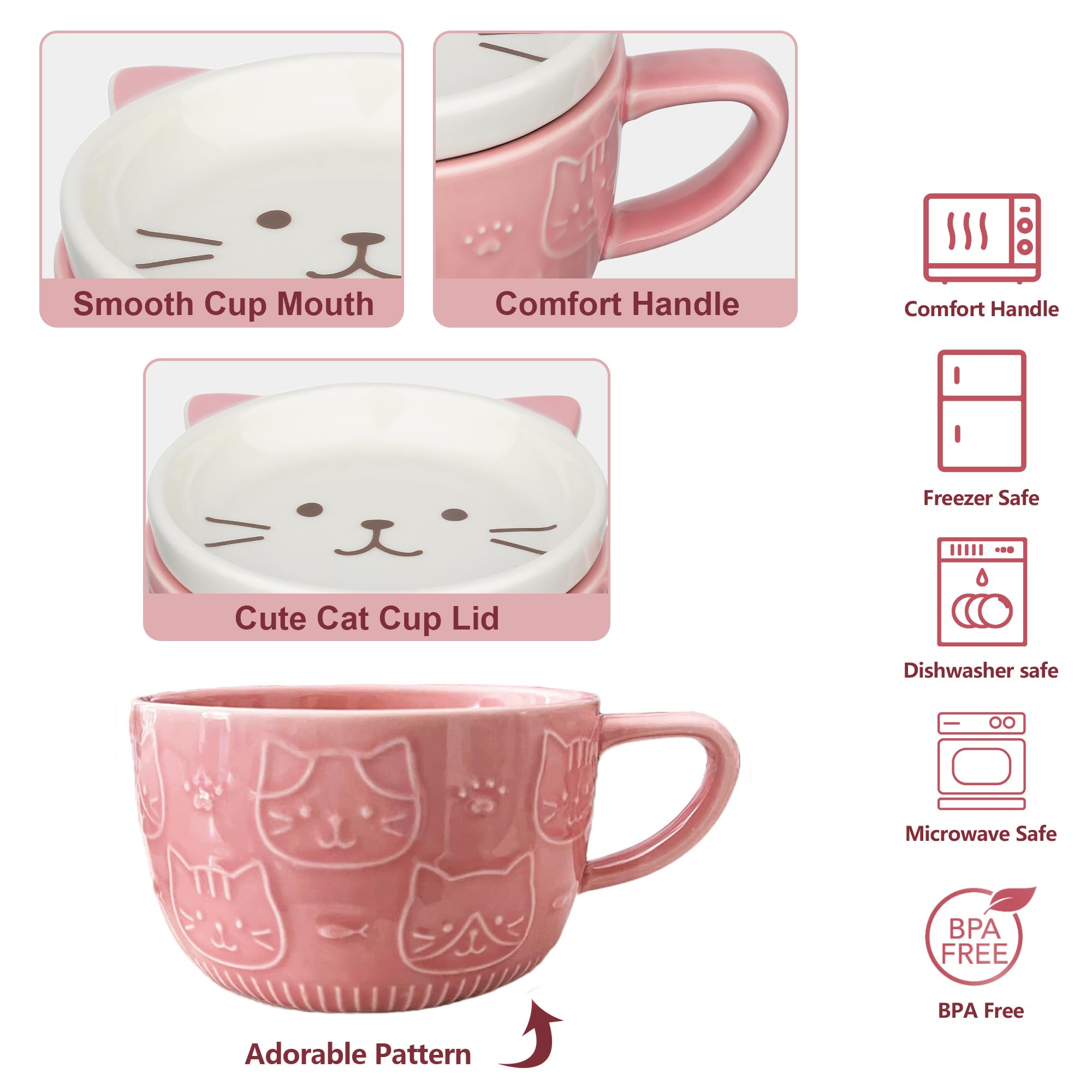 Regalo perfecto para amantes de gatos con estilo kawaii de JNSMFC.