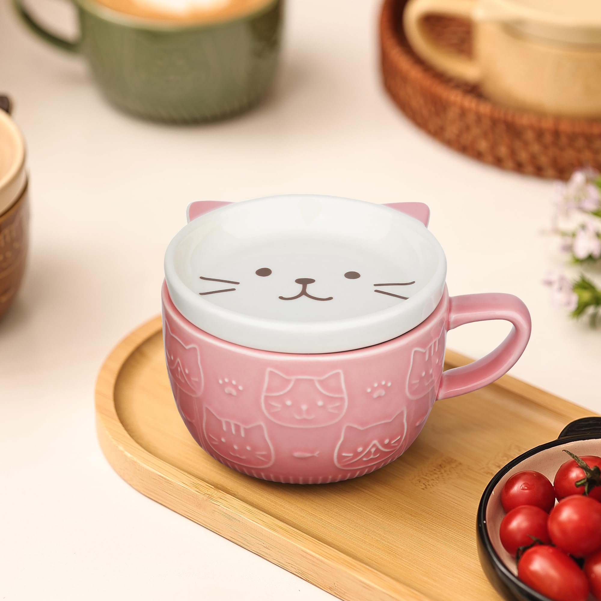 Taza cerámica JNSMFC de alta calidad para café y té diario.