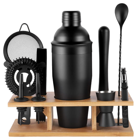 Kit de cócteles JNWINOG negro 25oz para bar en casa, práctico y duradero.