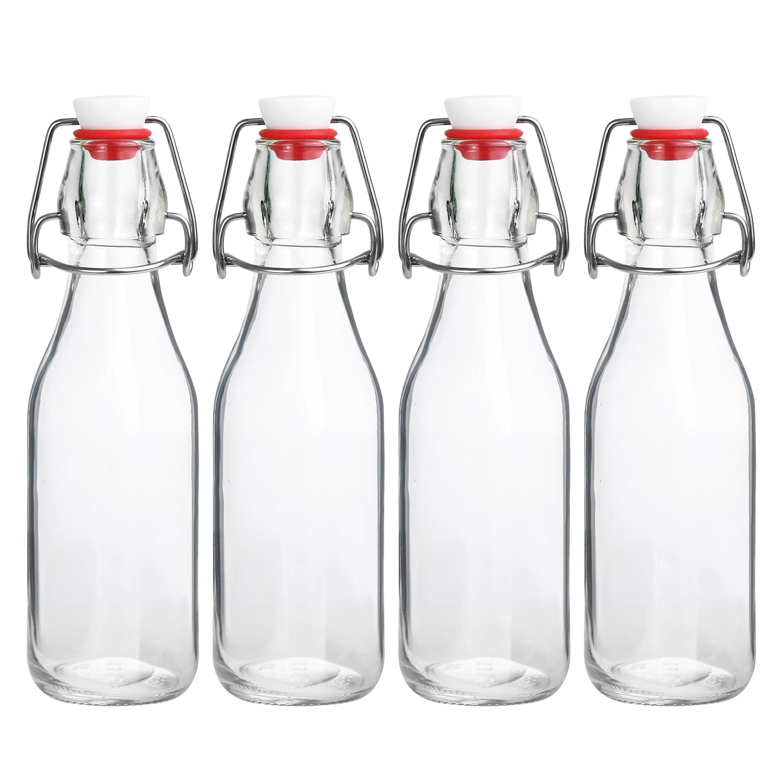 Botellas JOBVERT Swing Top de 8.5 oz listas para fermentar y almacenar.