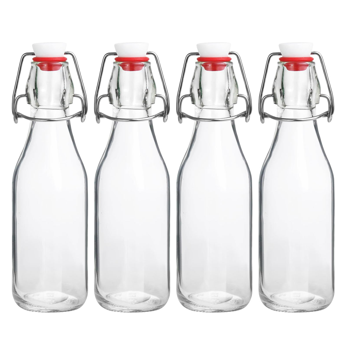 Botellas JOBVERT Swing Top de 8.5 oz listas para fermentar y almacenar.