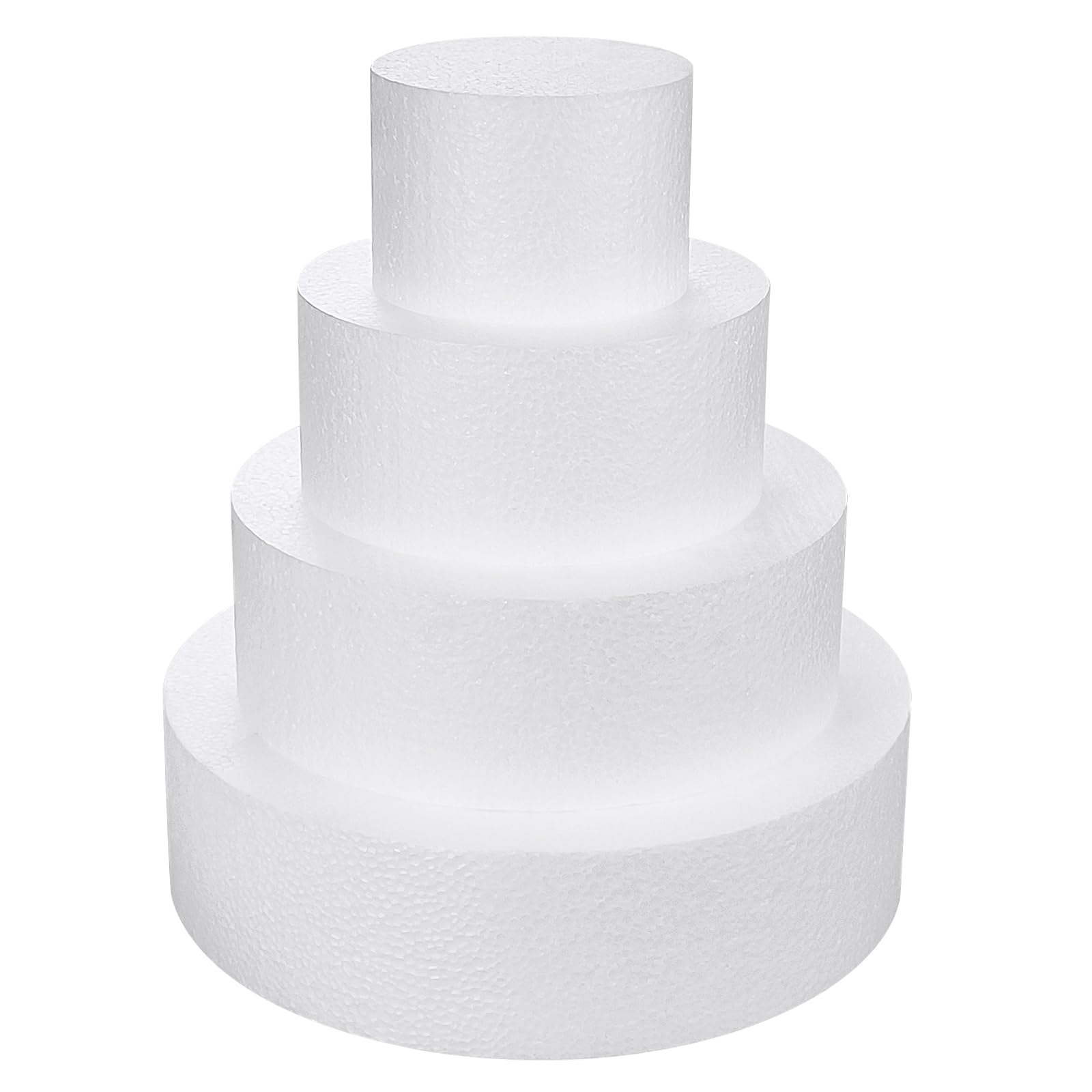 JOBVERT maniquíes de pastel 4 niveles: práctica de decoración sin pasteles reales.