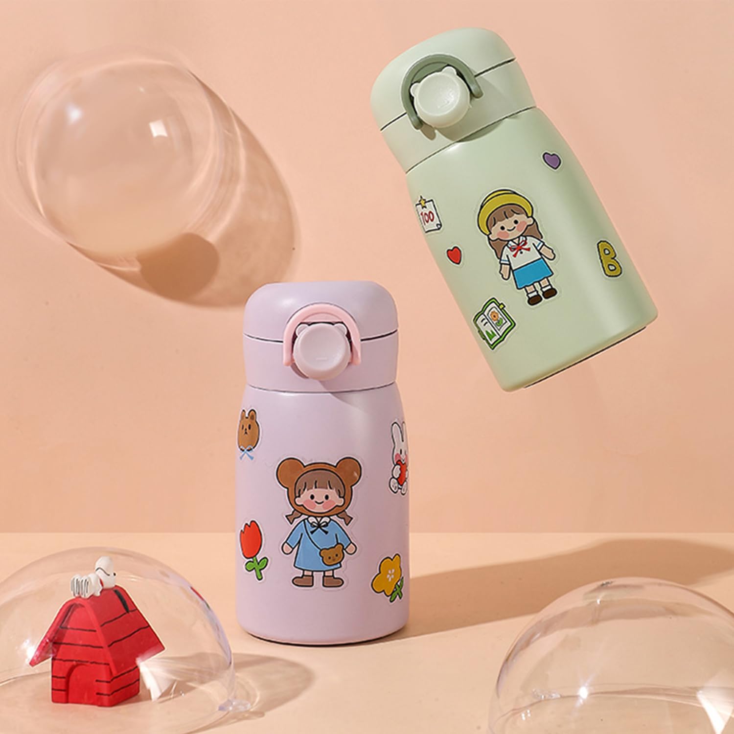 Jocoiot botella mini 9onzas para café agua o bebidas frías en viaje