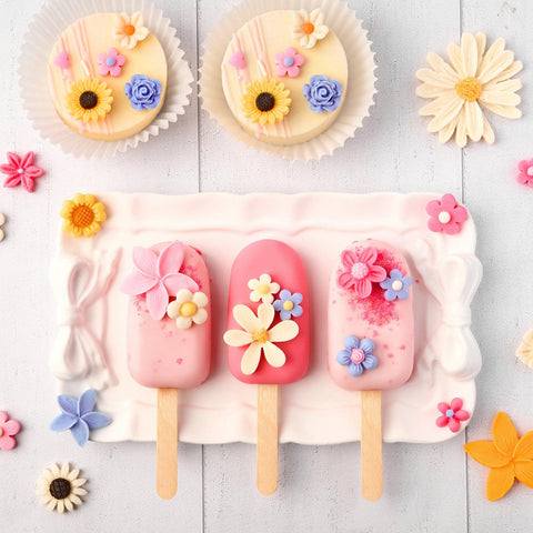 JOERSH molde silicona flor hibisco ideal para cupcakes.