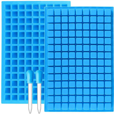 Joersh moldes-silicona-cuadrados-252-cavidades para gomitas, desmolado rápido.