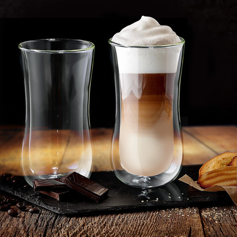 Vaso Joeyan sin mango, diseño apilable para almacenamiento compacto