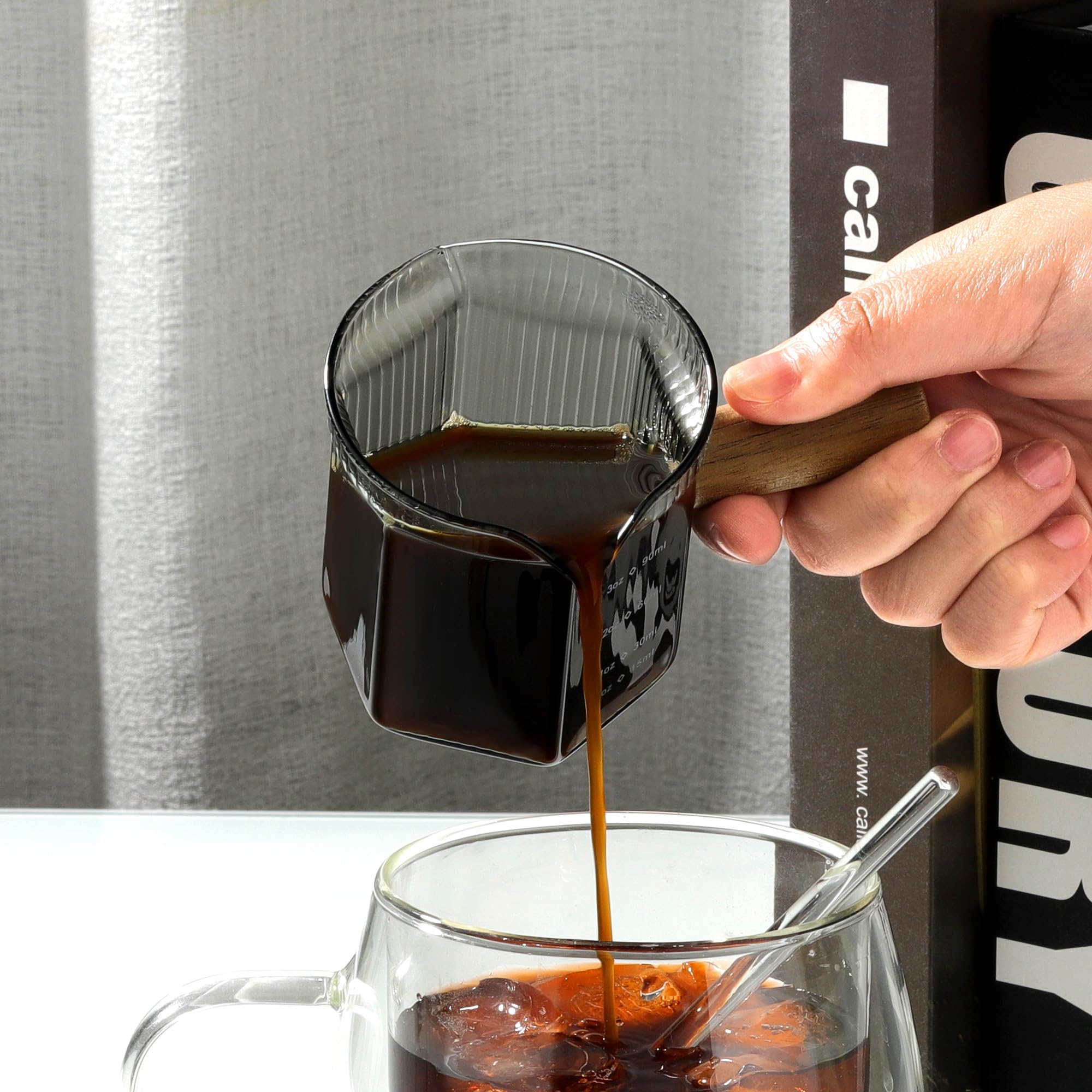 Joeyan vidrio-borosilicato-nervaduras: material duradero y resistente al calor.