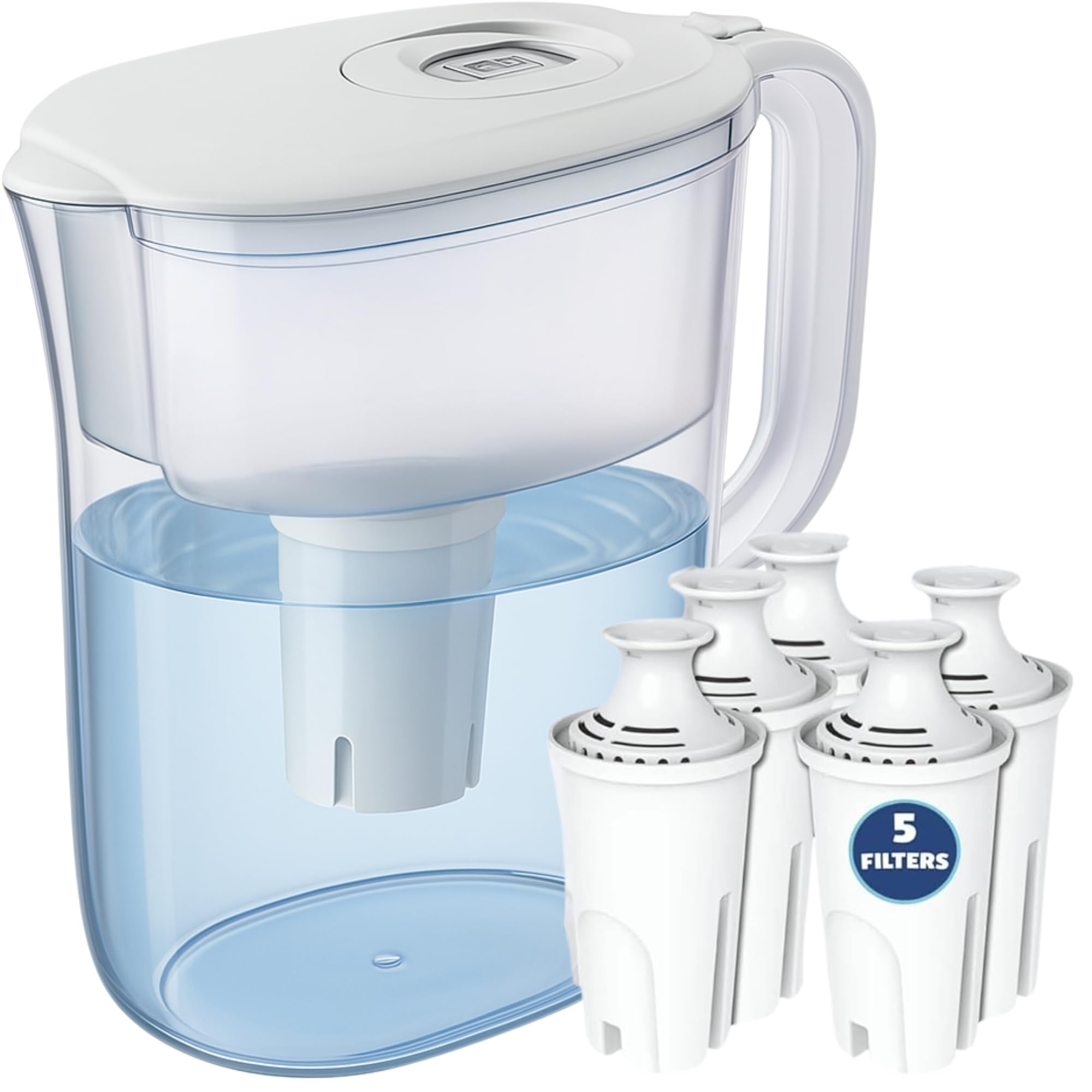 JOEY'Z jarra filtrada de 10 tazas lista para beber agua en casa