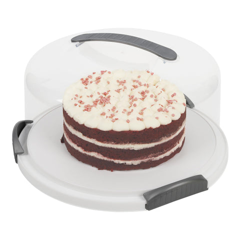 JOEY'Z porta-torta con domo transparente para servir y transportar pasteles.