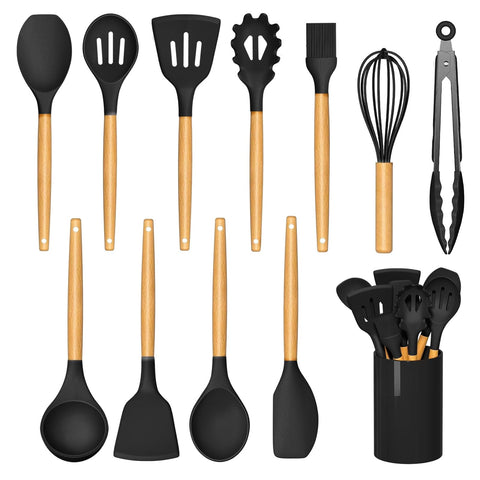 Conjunto JOFULBOND de utensilios de silicona para cocina, protege sartenes antiadherentes